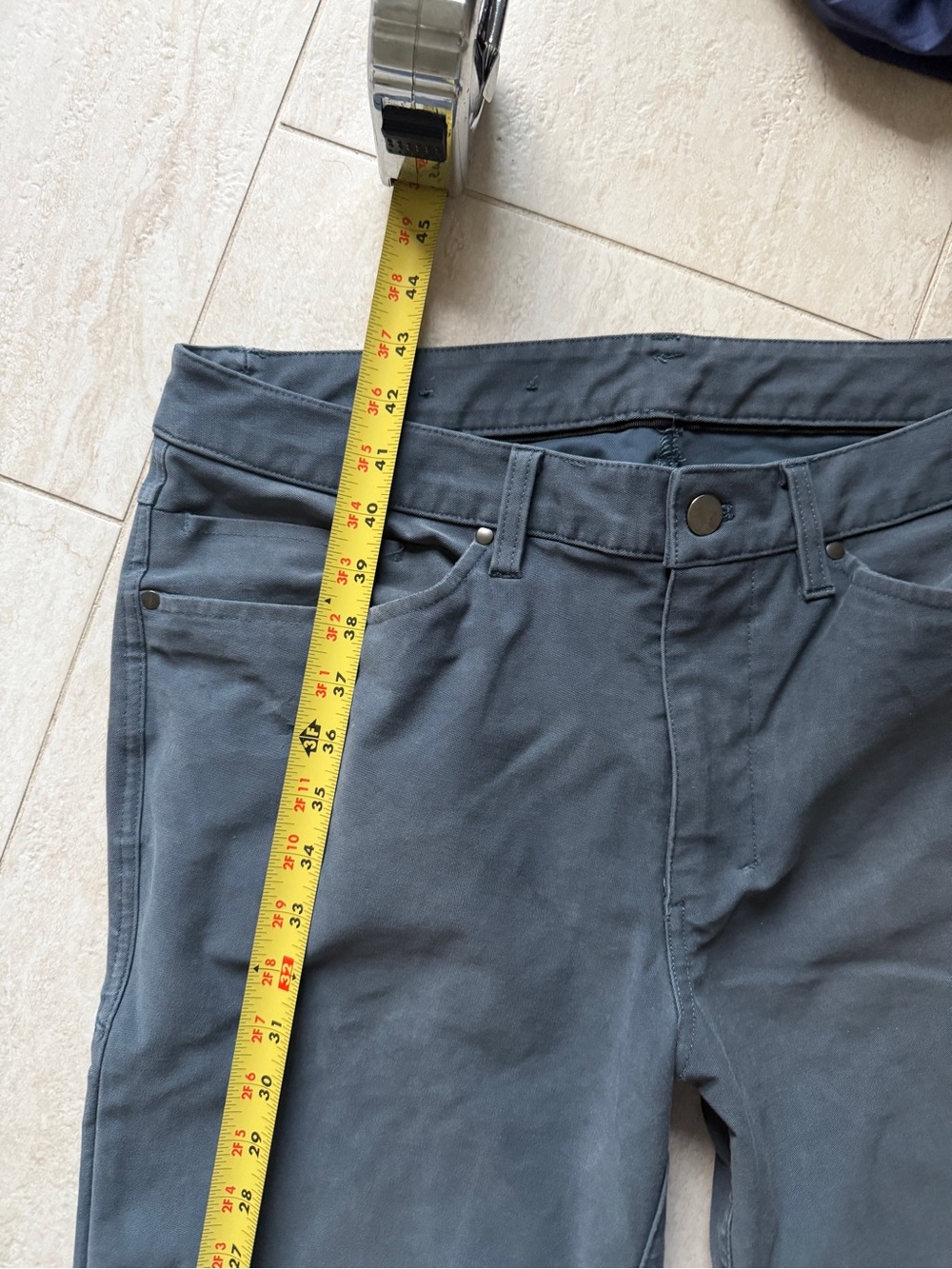 Dark Slate Blue Slim Pants